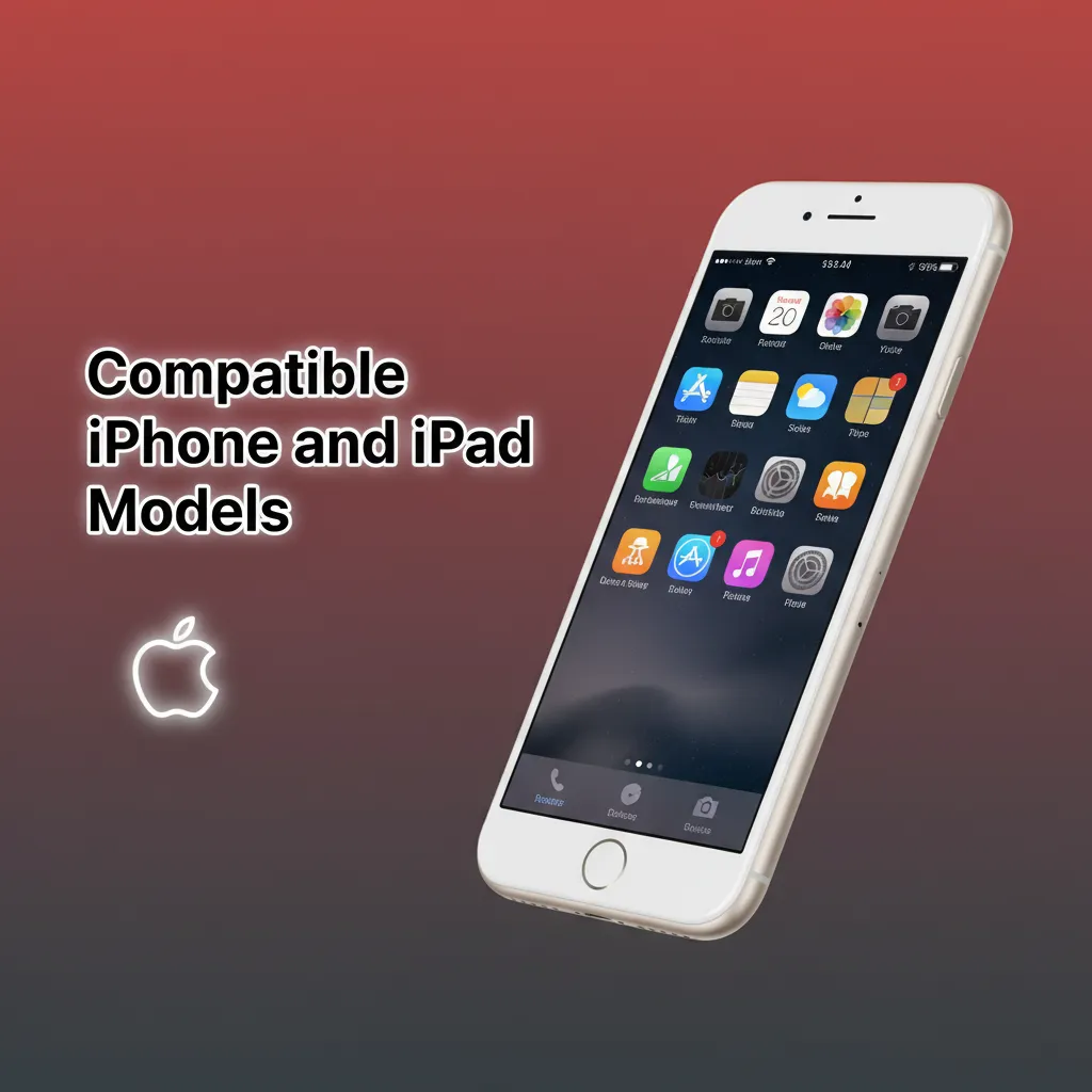 Compatible iPhone and iPad models: iPhone X–15 series; iPad 7th gen+, Air 3rd gen+, Pro; newer devices supported.