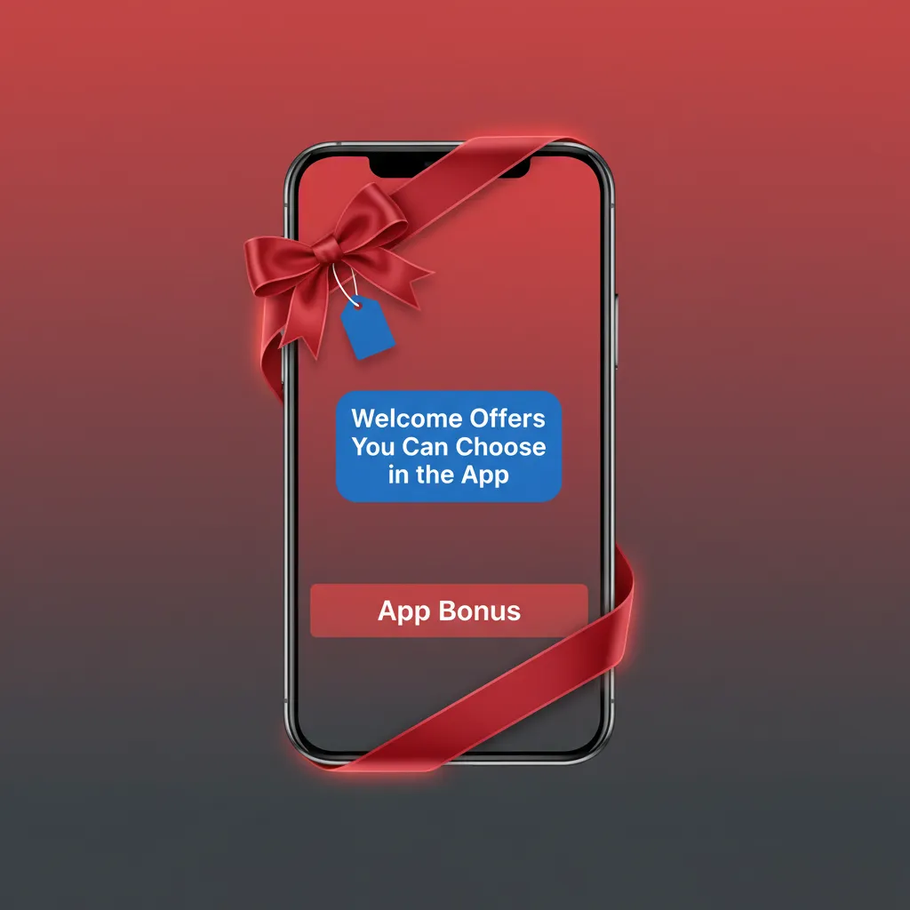 App welcome offers: choose Sports 100% up to C$300 or Casino 100% up to C$6,000 + 100 free spins.