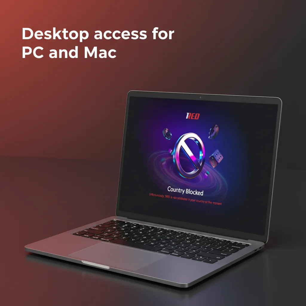 PC and Mac browsers showing the official site; play games and sportsbook, full features without installing software.