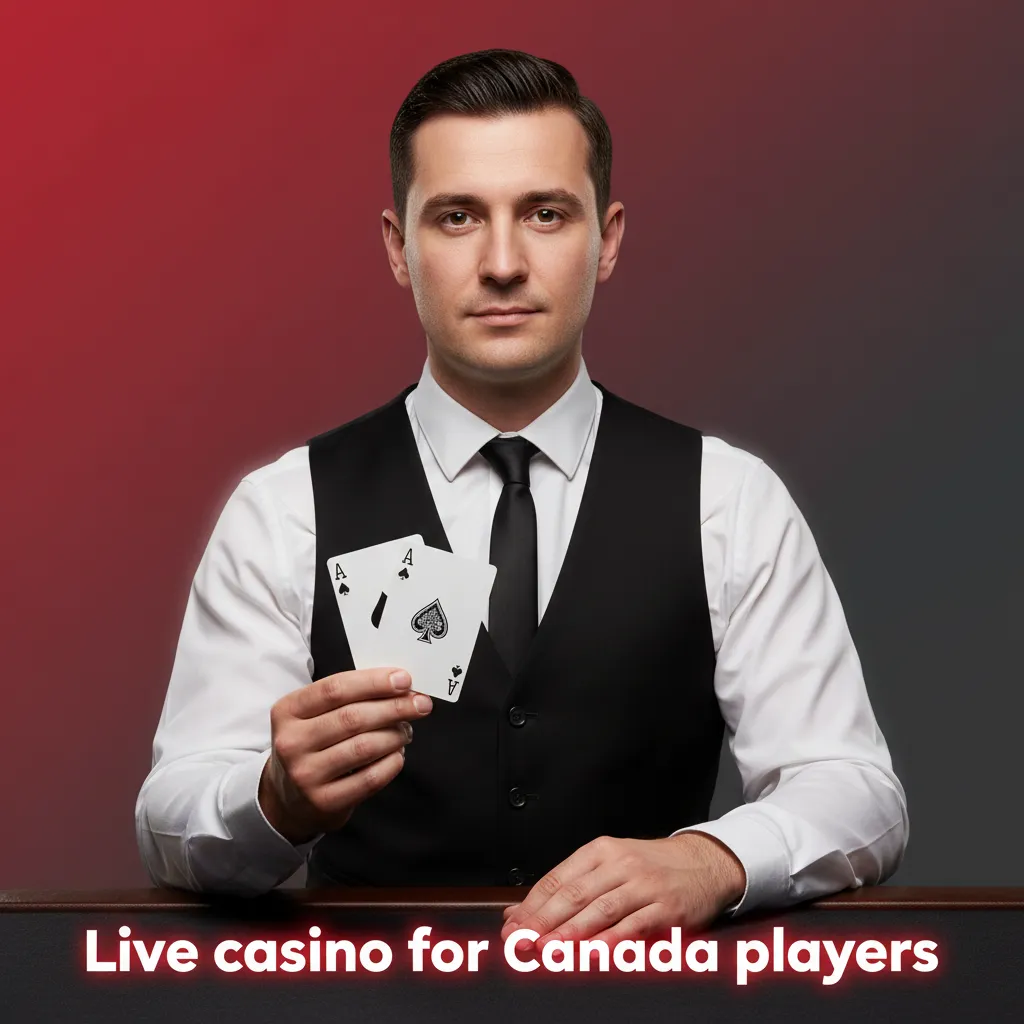 Live casino lobby for Canadian players with HD-streamed blackjack, roulette, baccarat, and game shows with real dealers.