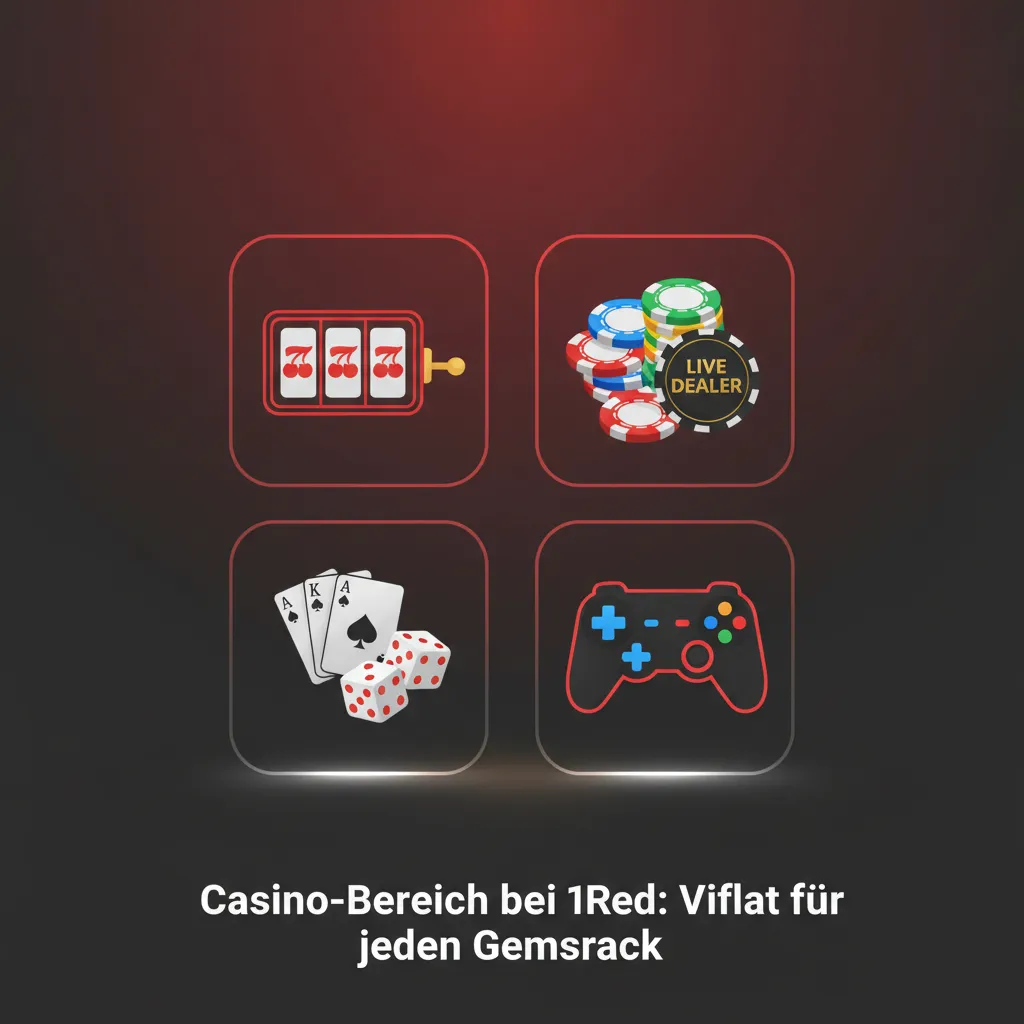 1Red Casino-Lobby mit Filtern und Kategorien: Slots, Tischspiele, Karten, Crash, Instant, Jackpots, Game Shows