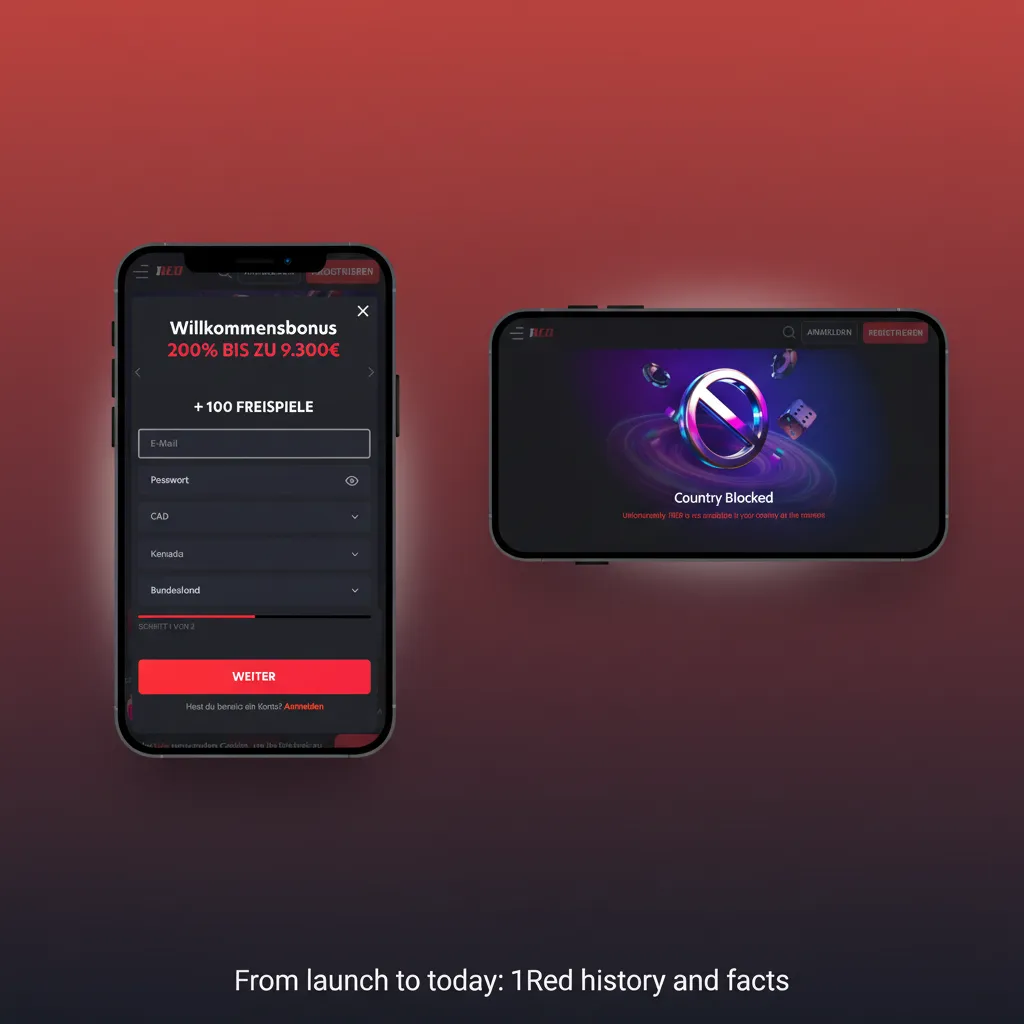 1Red timeline: Canada-focused mobile betting & casino, licensed, hockey odds, live markets, clear terms, promos