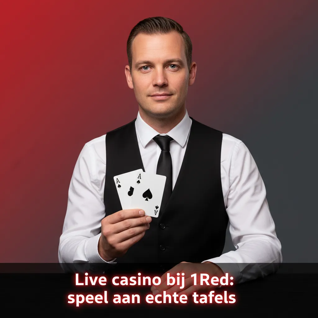Live casino bij 1Red met echte dealers, roulette, blackjack en game shows in HD; realtime inzetten en chat bij de tafel.