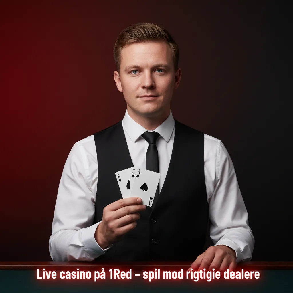Live casino på 1Red med rigtige dealere; HD-stream og chat; roulette, blackjack, baccarat og gameshows som Crazy Time.